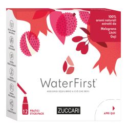 WATERFIRST Melograno Litchi Goji 12 STick, Risparmia in farmacia