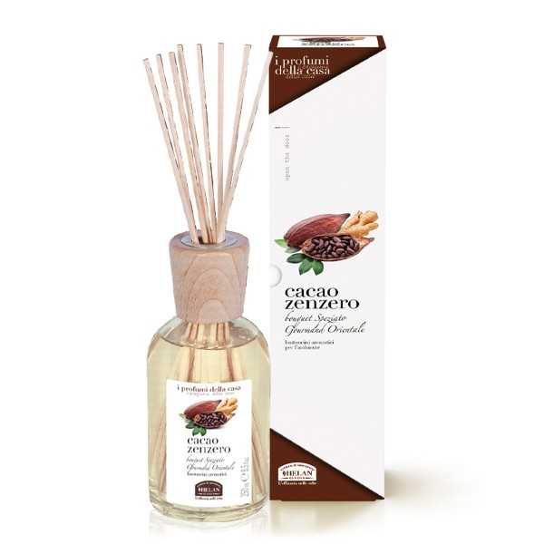 Helan - cacao zenzero - bastoncini aromatici per l'ambiente - 250ml