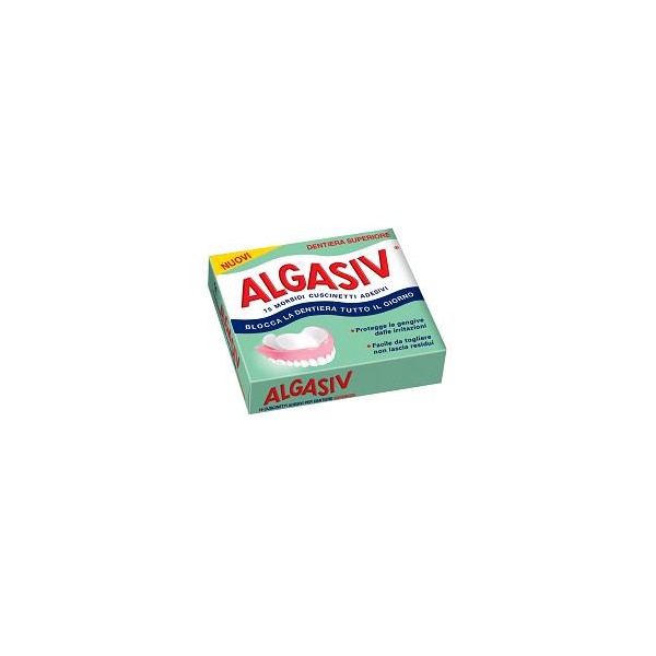 Algasiv 15 Cuscinetti Adesivo Per Dentiera Superiore